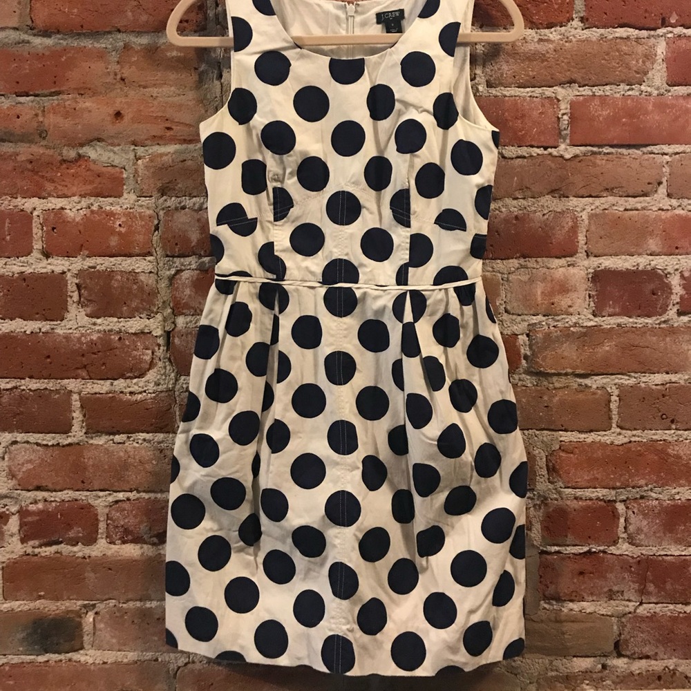 J. Crew | Polka Dot | A-line Pleated dress